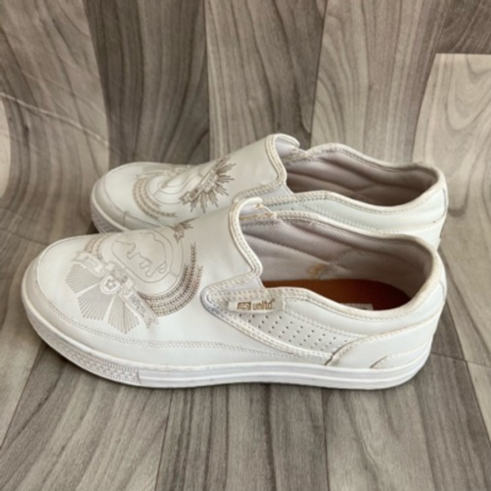 Ecko Unltd Mens Casual Slip-On Shoes White Leather‎ Rhino Round Toe 9 EUR 42